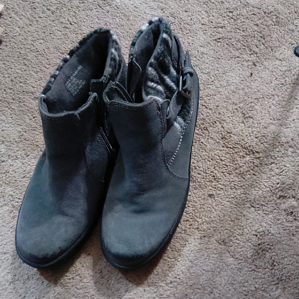 Gray Ankle Boots